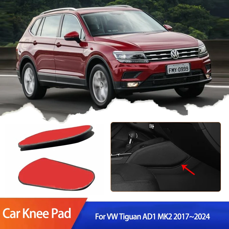 

Для Volkswagen VW Tiguan AD1 MK2 2017 ~ 2024 Автомобильная подушка из искусственной кожи с центральным управлением, подушка для коленей, подушка для локтя, подушка для поддержки бедра
