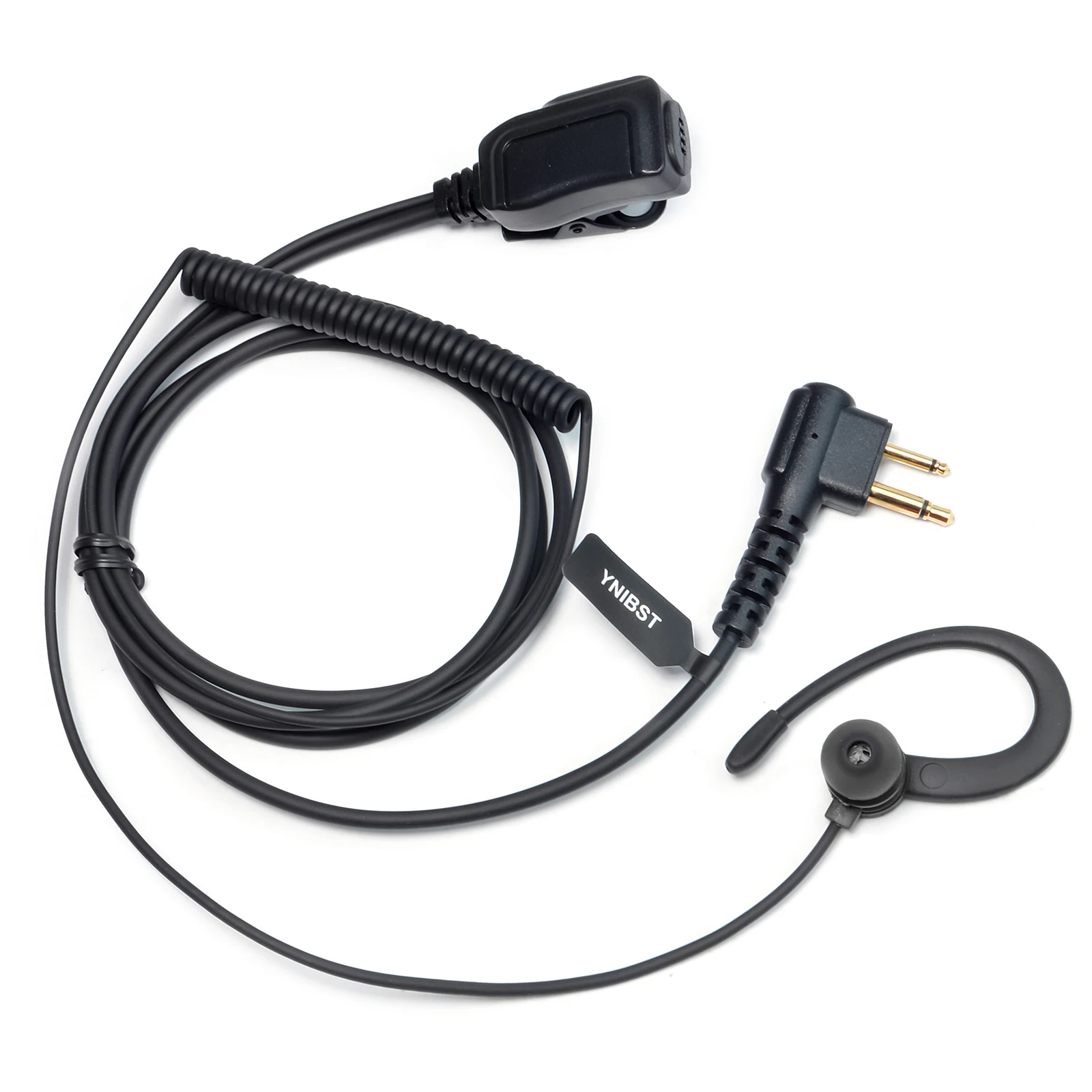 Walkie Talkie Earpiece,2 Pin G Shape Earpiece Headset,Push to Talk Mic Radio Ear Piece for Motorola CLS1410 CLS1450 2-Way Radio