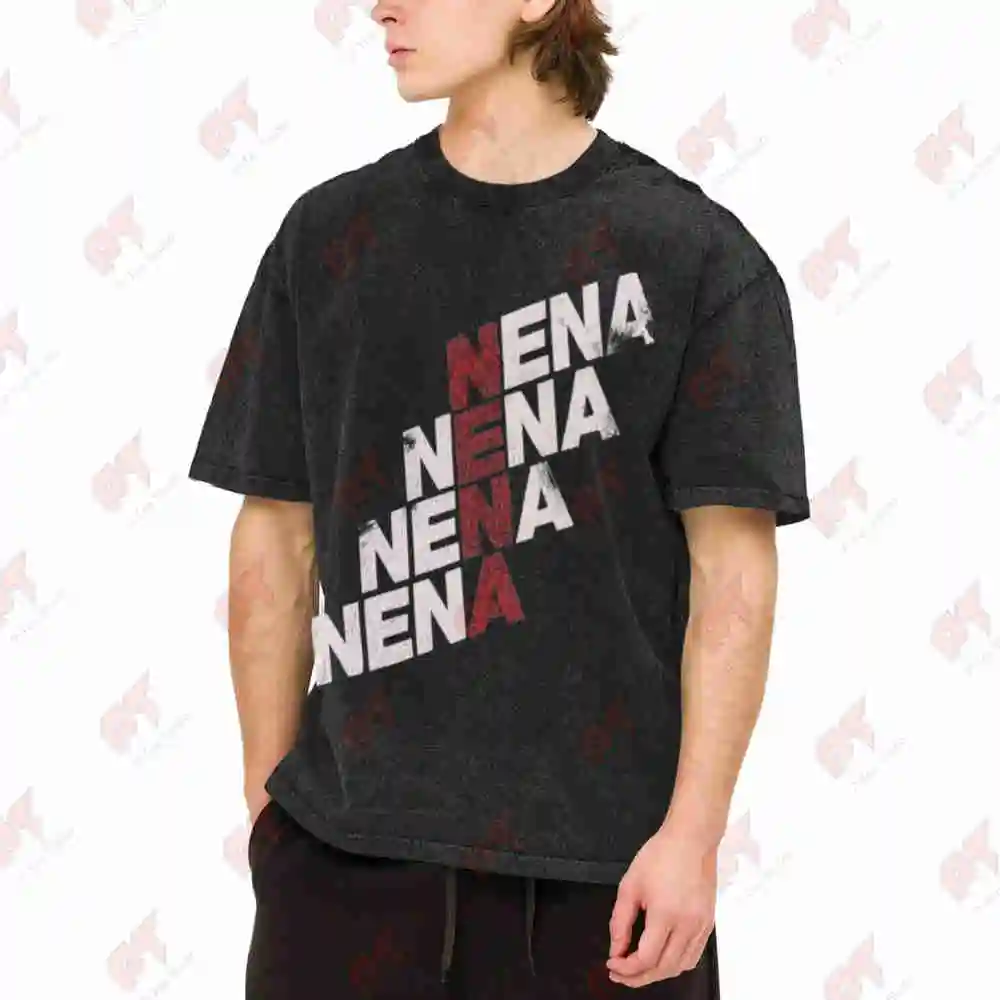 Nena Bling Funny Vintage Washed Tee Pure Cotton T-Shirt