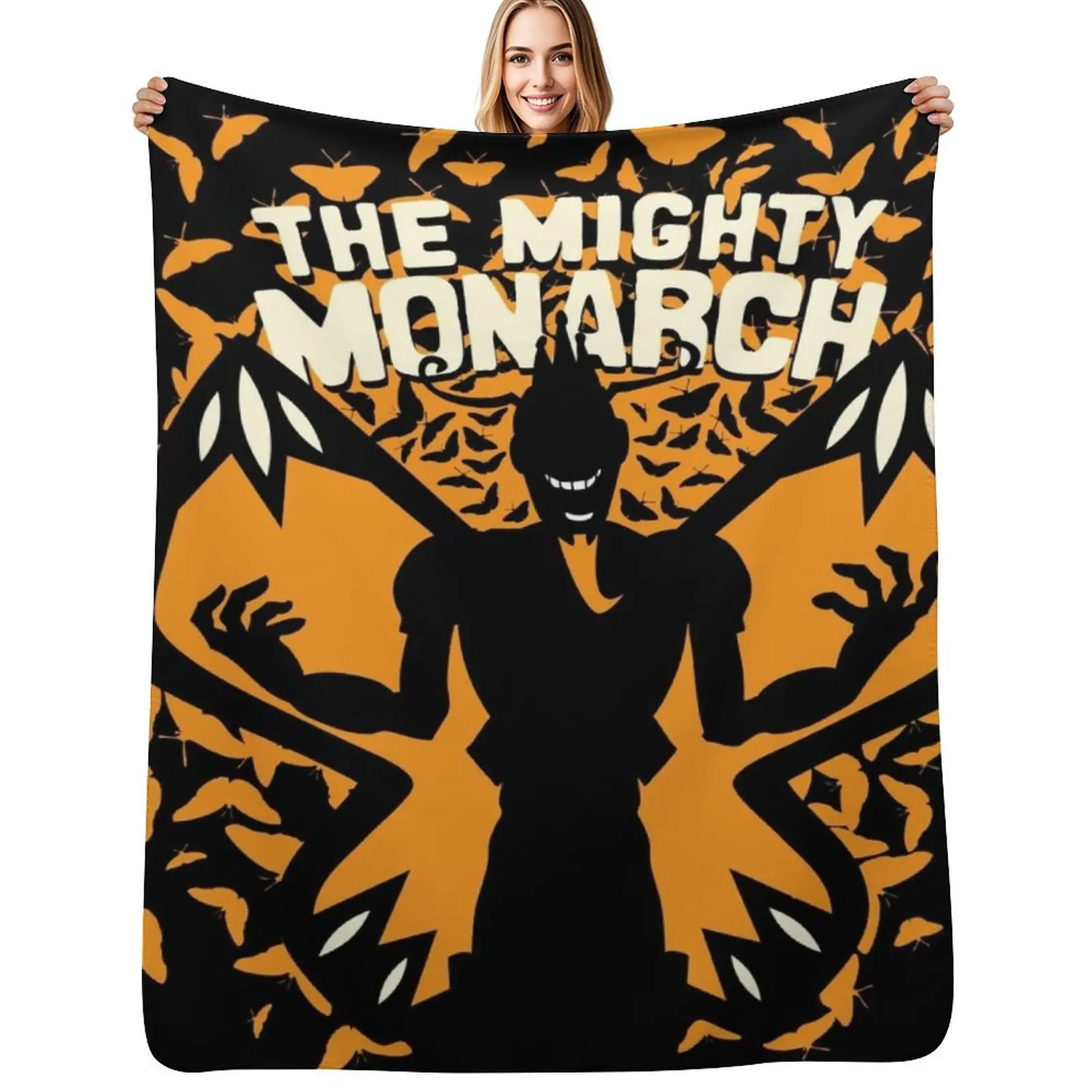 The Mighty Monarch - Venture Bros Team Monarch Throw Blanket Soft Sherpa Fleece Warm Blanket for Winter