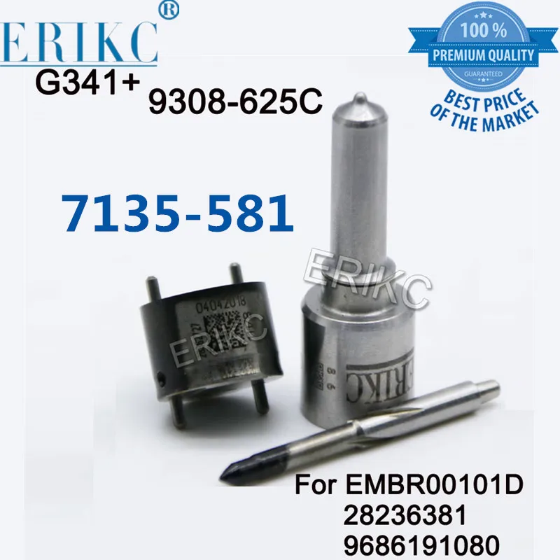 

Erikc Fuel Injection Repair Kit 7135-581 valve 9308-625c Nozzle G341 for Injector 1100100-ed01 Embr00101d 28236381 9686191080