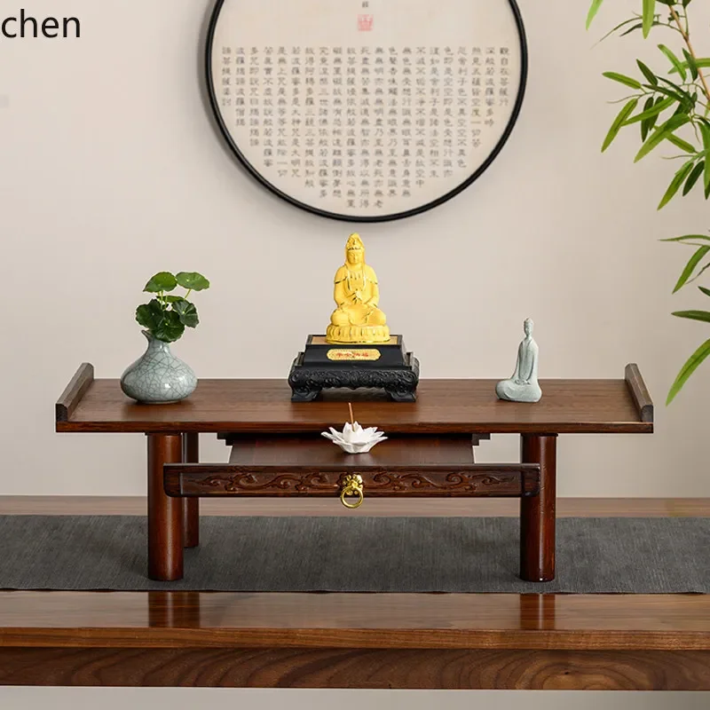 r5.21  small offering table god of wealth guanyin buddha statue heightened base desktop   offering table  god position rack