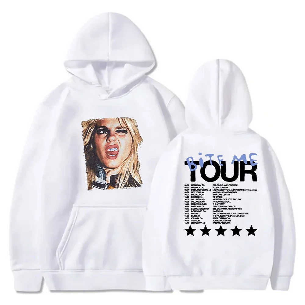 Reneé Rapp Bite Me Tour Dates هوديس كوسبلاي للنساء والرجال، بلوزات بقلنسوة بأكمام طويلة #2