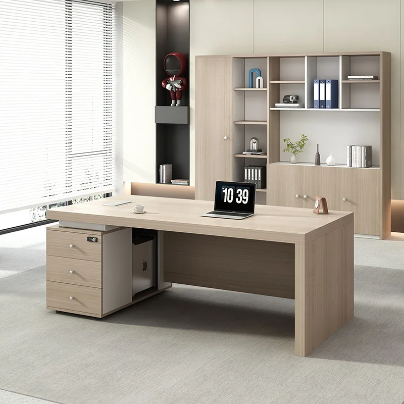 Berkson boss desk office simple modern single financial desk supervisor manager chair class