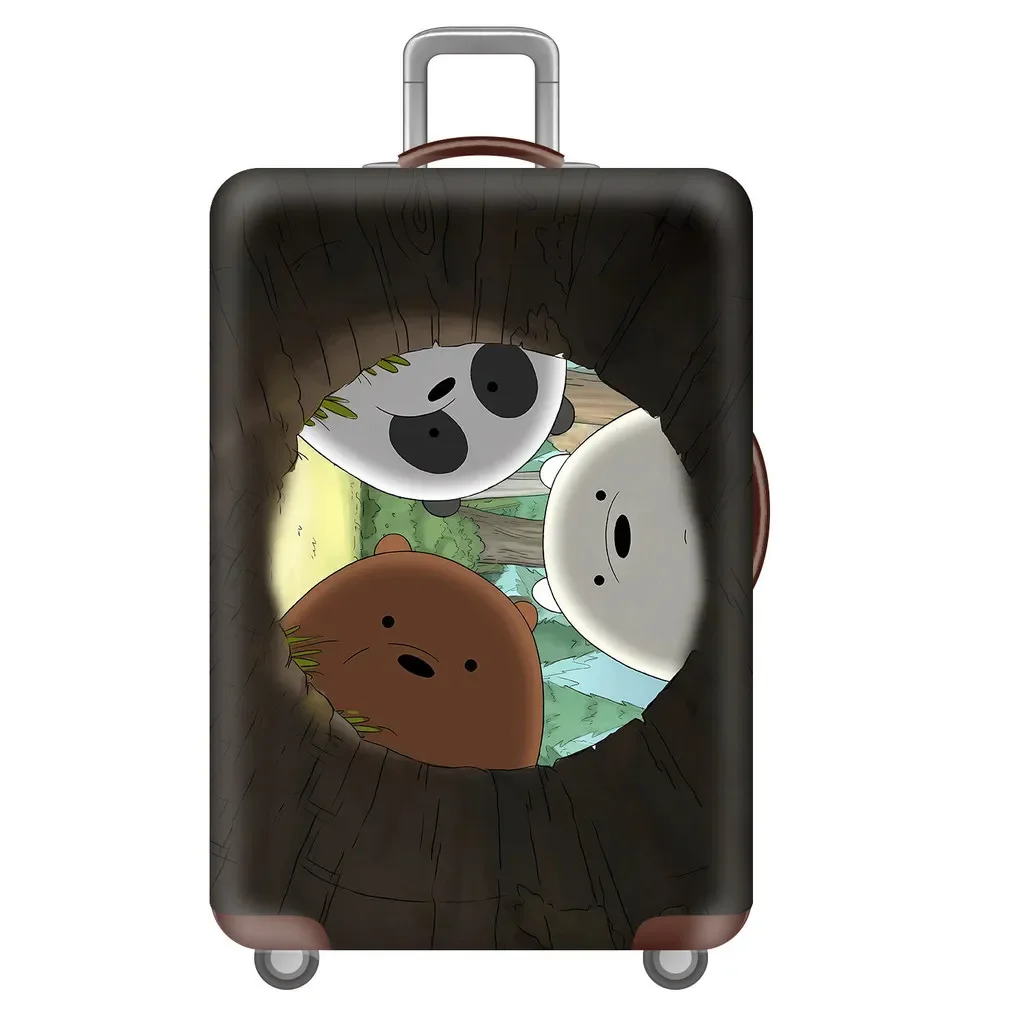 Elastic Luggage Cover Cute Felt Animal Butt Print Suitcase Protector Dustproof Anti Scratch For 18 32 Inch Travel Case