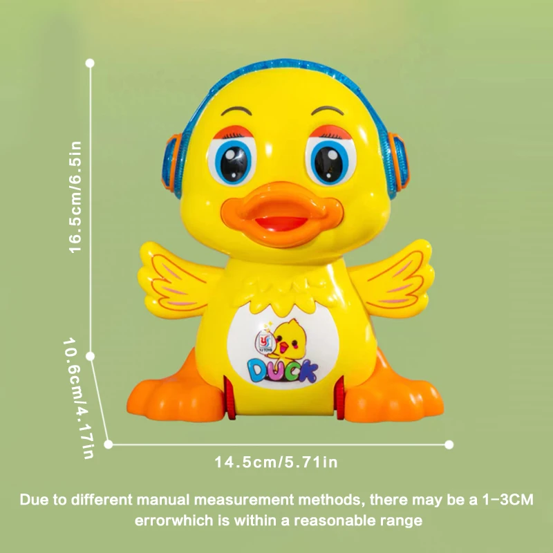 Cute Yellow Duck Toy for Babies Electric Swaying Dancing Toy with Colorful Sound And Light Perfect Gift for Baby Playtime