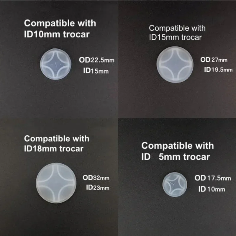 Laparoscopic Puncture Device Stamp Card Sealing Cross Cap Silicone Waterproof for Laparoscopic Trocar Sealing Cap Stamping Seal