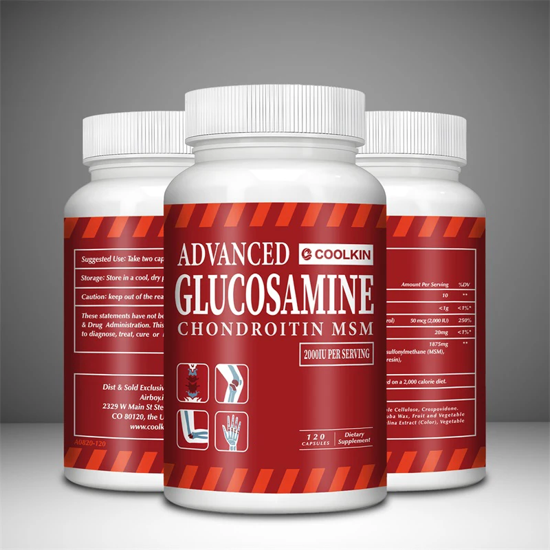 Glucosamine Chondroitin MSM - Triple Strength Bones Joint Support, Relieve Arthritis & Pain