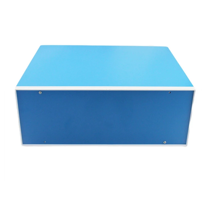 Junction Box Metal Rectangle Electronic Project Case DIY Preventive Box Power Enclosure Corrosion Resistant Durable Blue