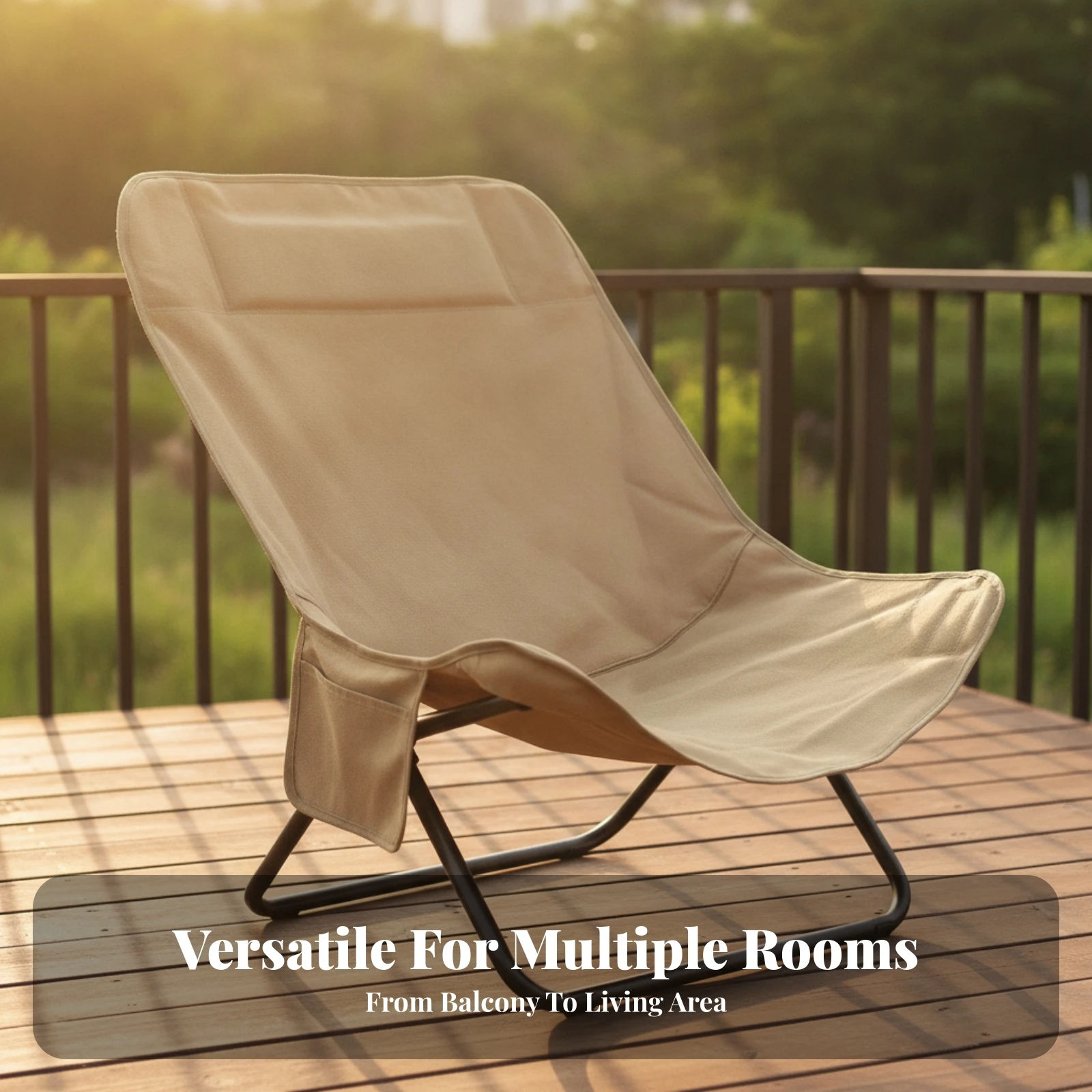 Replacement Seat Cover Thickened Moon Chair Cover Slipcover Long-Lasting Snug Fit for Camping, Patio