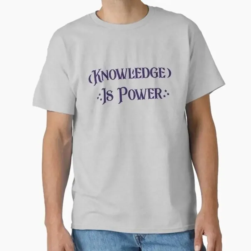 Knowledge is power Classic T shirt Made in US AUS Size S 2XL
