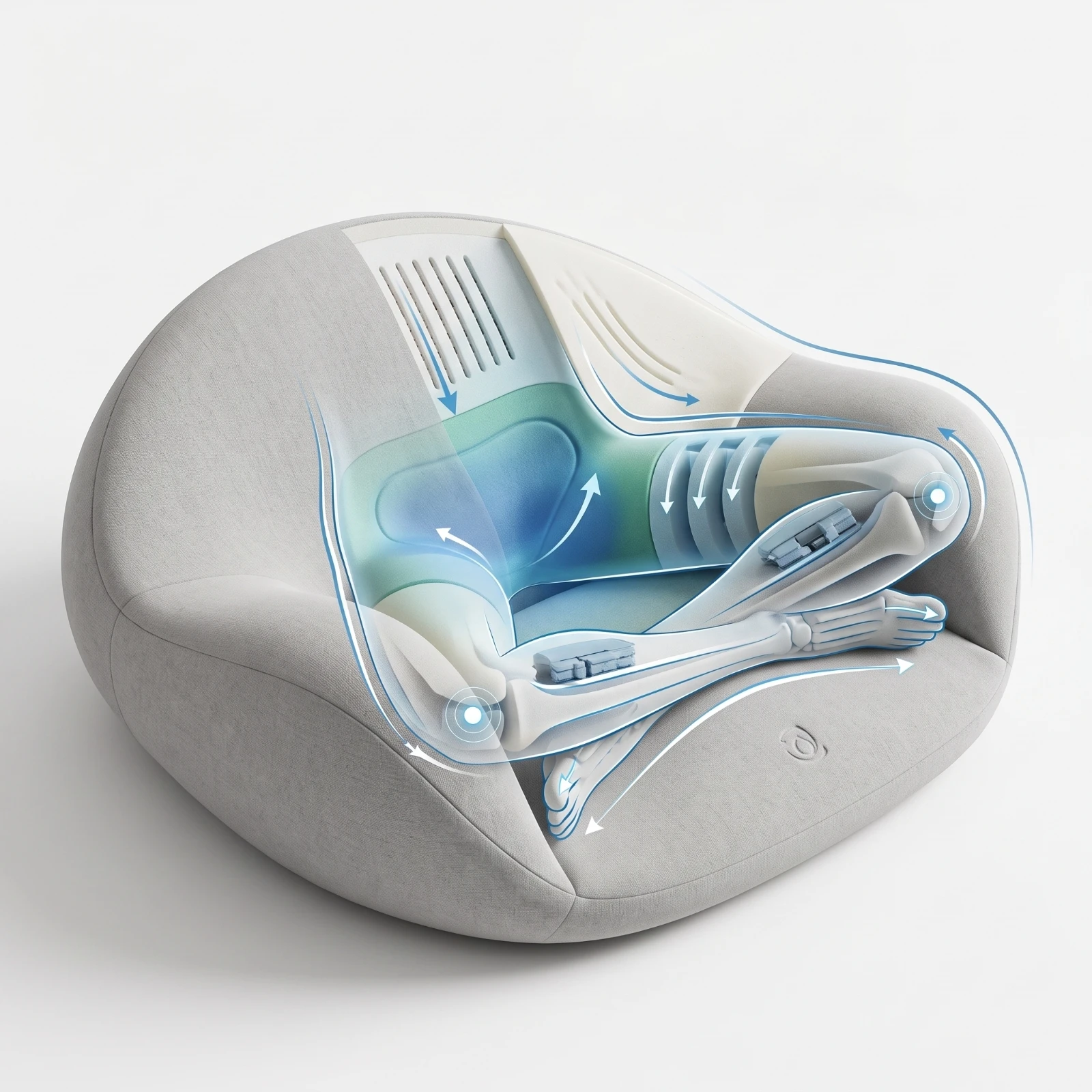 Meditation Cushion Contoured Meditation Seat Cushion Ergonomic Washable for Stretching, Tatami Room