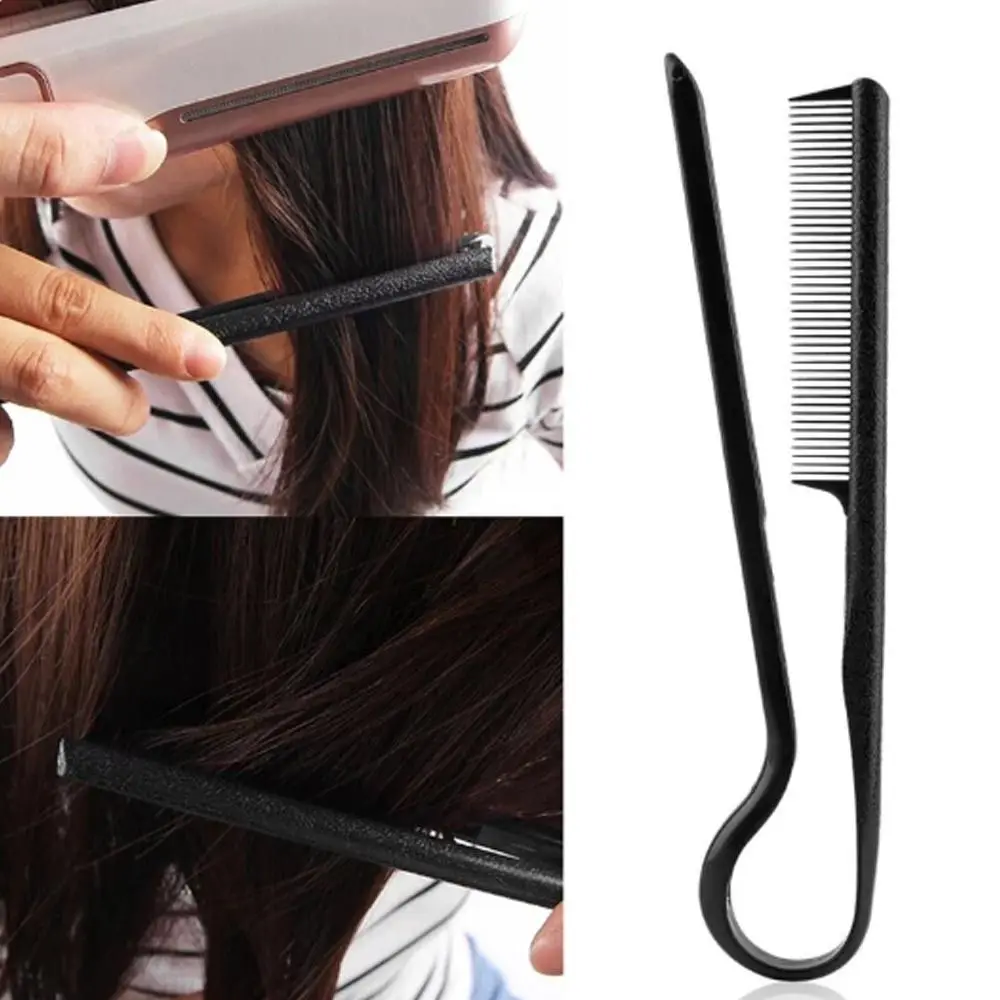 Anti-static V Type Straightening Comb Fashion DIY Salon Haircut Tool Hair Straightener Hair Brush Hairdressing Comb