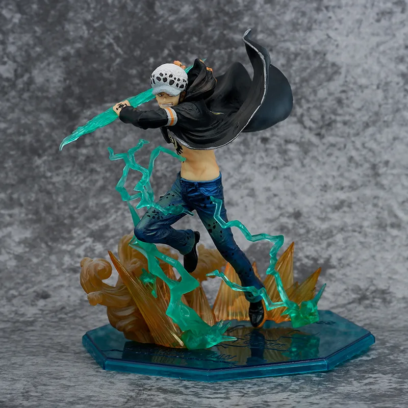 17CM Anime One Piece Battle Trafalgar D. Water Method Action Figure Adult Children's Toy Japanese Comic Gift Model Doll