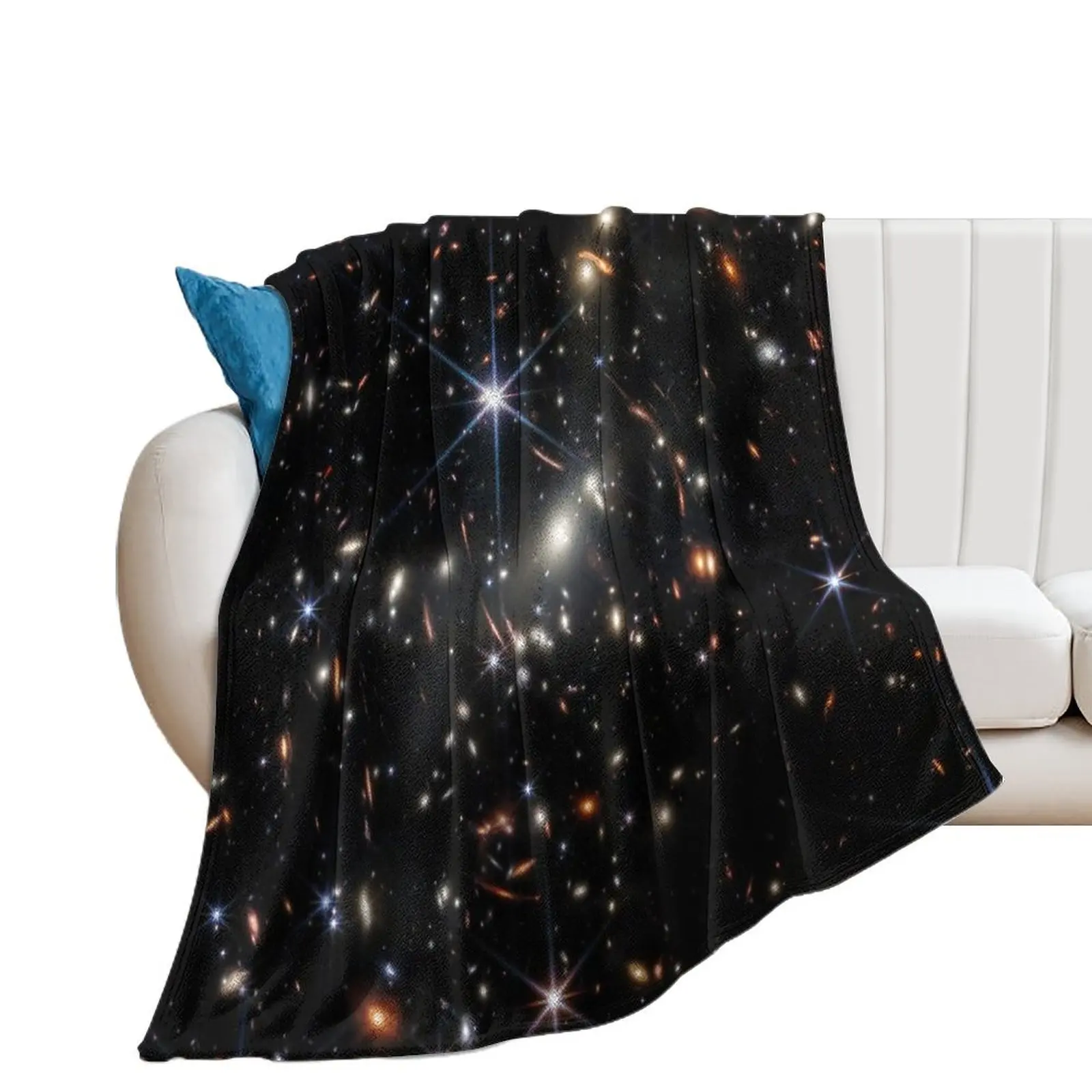 James Webb's First Deep Field (James Webb/JWST) — space poster Throw Blanket Picnic Quilt Blankets