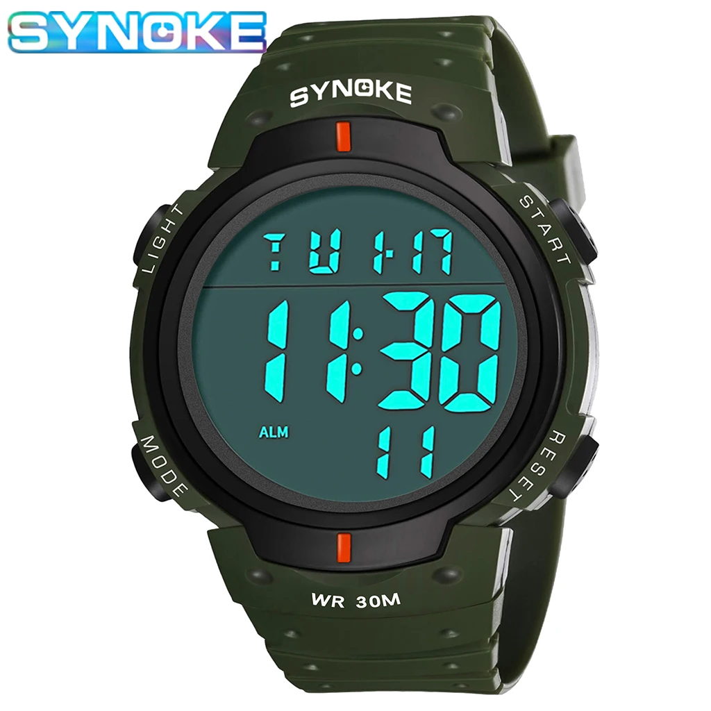 

Outdoor Sport Watch 30M Waterproof Digital Watch Men Fashion Led Light Stopwatch Wrist Watch Men's Clock Reloj Hombre