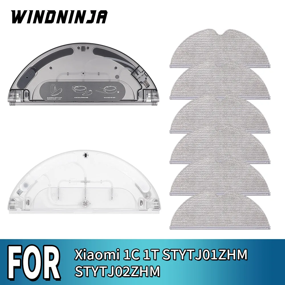 Water Tank For Xiaomi Mijia 1C STYTJ01ZHM 1T STYTJ02ZHM Electric Controll Water Container Mop Cloth Robot Vacuum Cleaner Parts