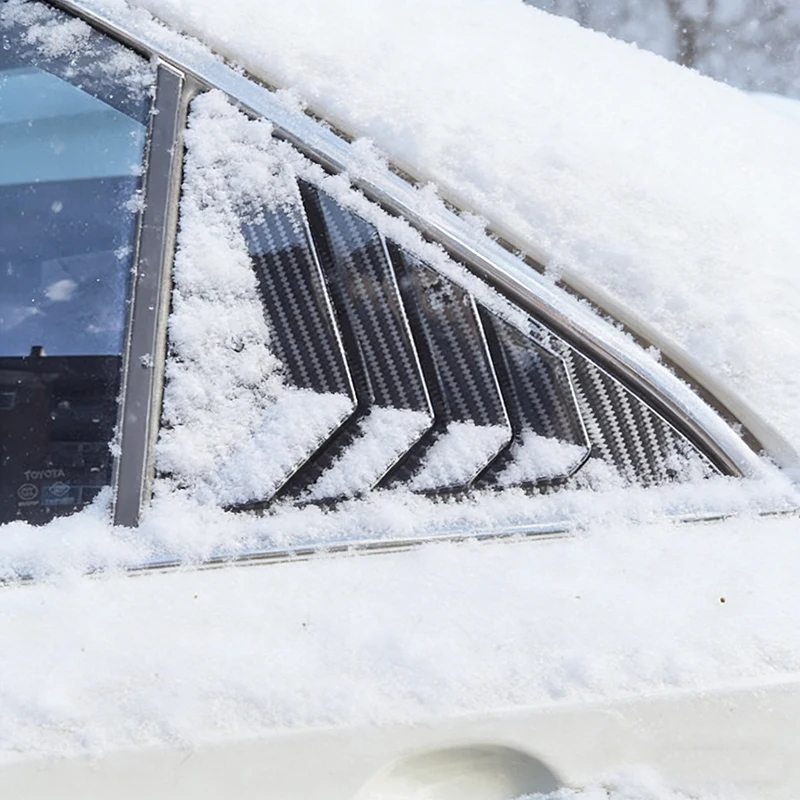 

For Toyota Camry 2006-2016 Sedan Rear Door Window Shades Shutter Louver Cover Sticker Trim Decoration Car Styling Accessories