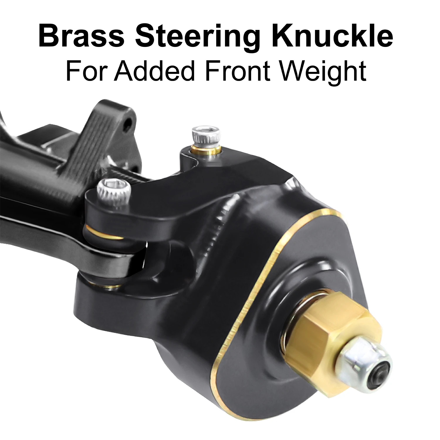 Assali Planetari in Alluminio a 3 Sezioni CVD con Fuselli Sterzo in Ottone Max.52 °   Parti per Axial SCX24 C10 JLU Gladiator Bronco Deadbolt in Scala 1/24