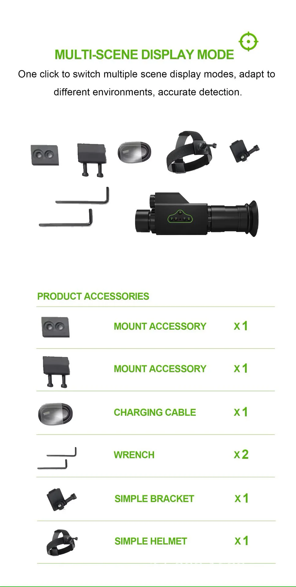 Handheld, infrared night vision device