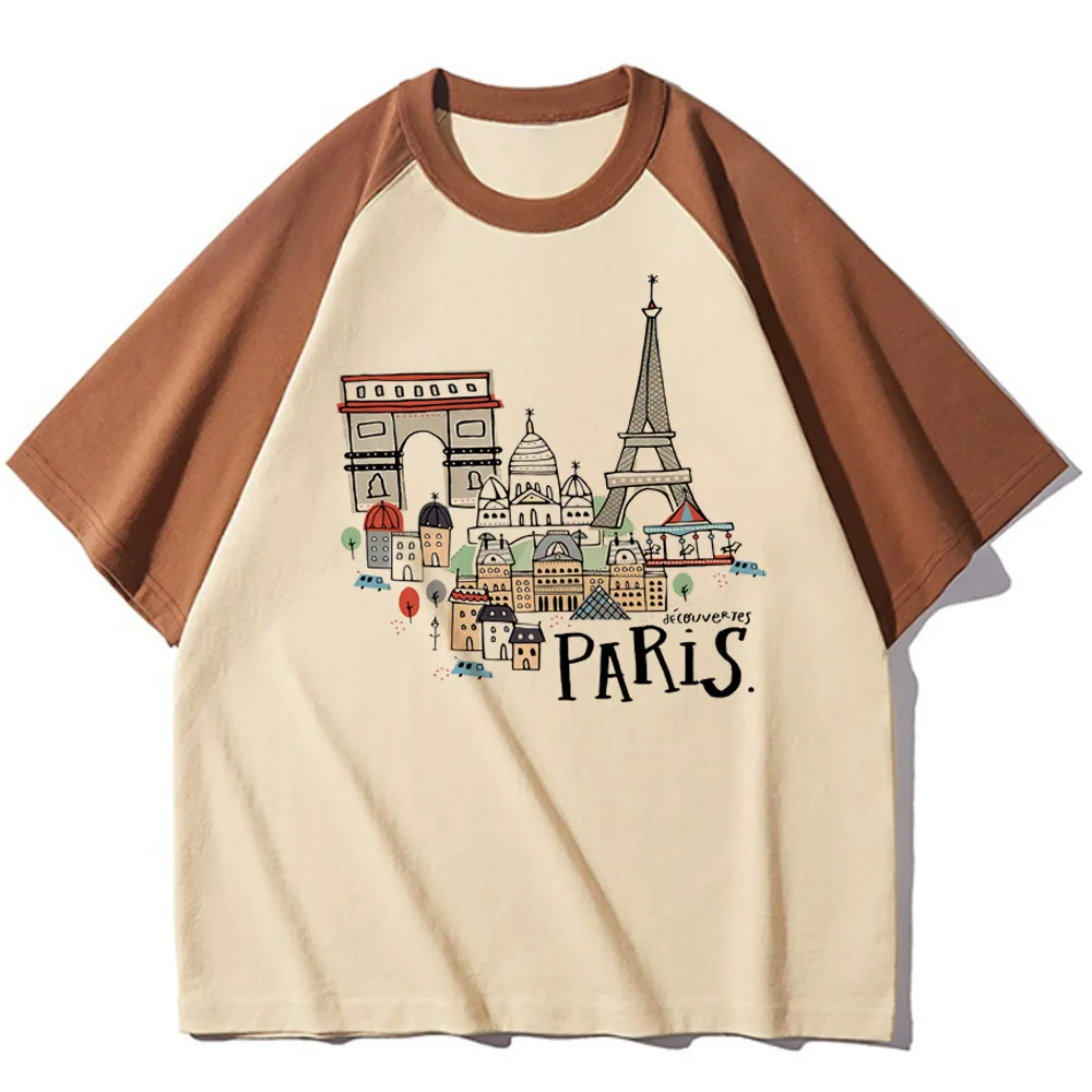 Paris top women designer summer funny tshirt female 2000s clothing