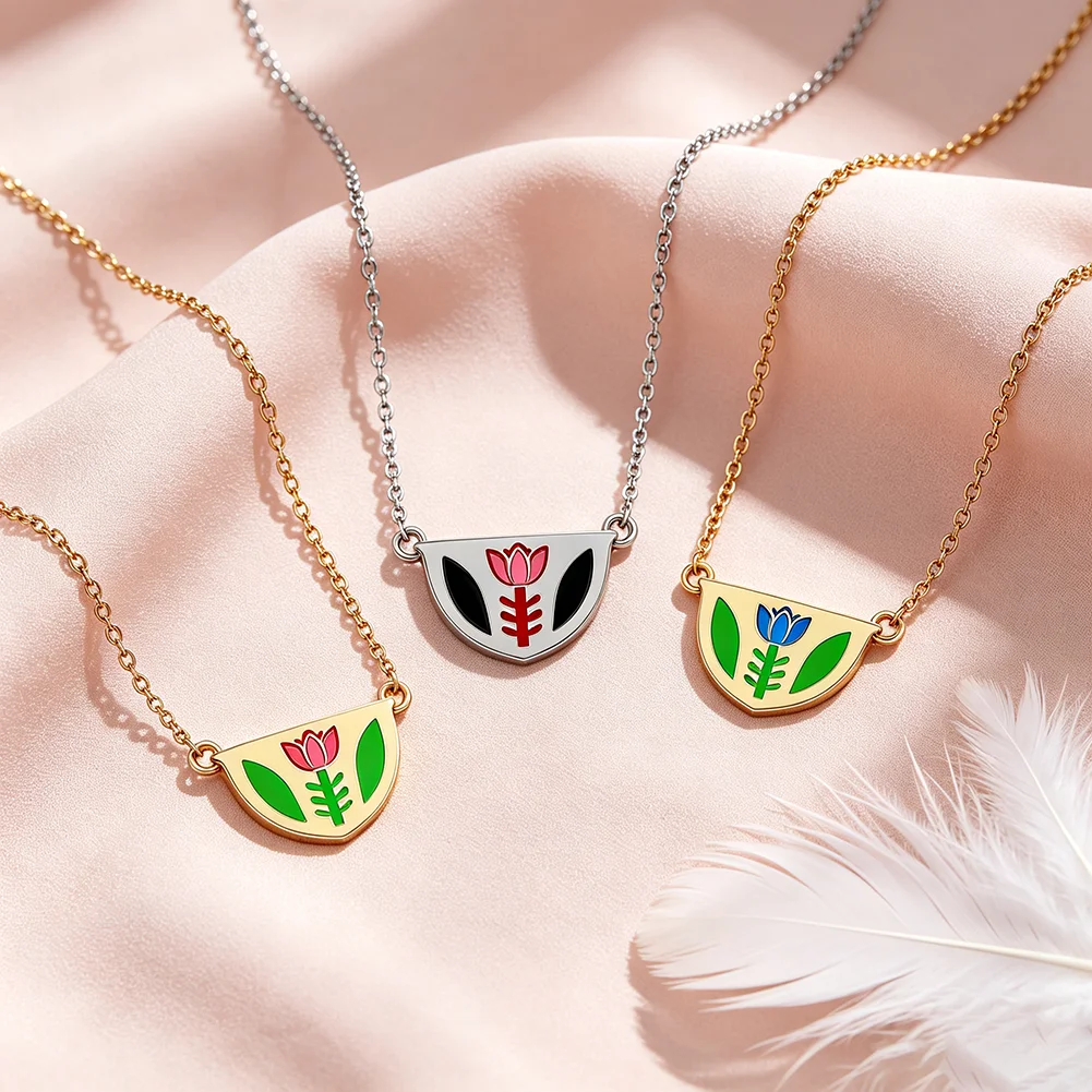 Colorful Coffee Cup Necklace for Women Men Arabic Enamel Coffee Cup Middle Eastern Charm Ethnic Folk Flower Jewelry Gifts