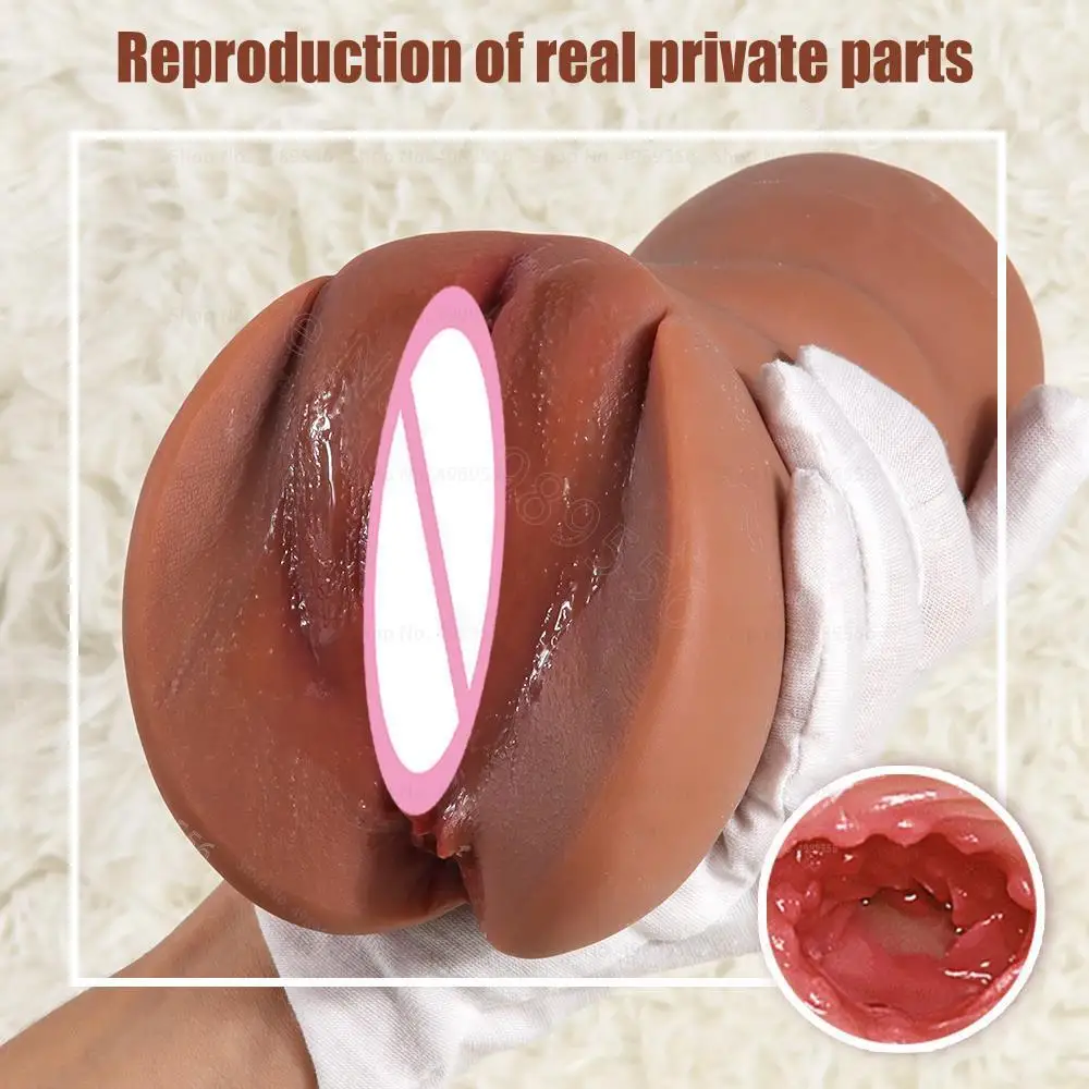 Rubber Vagina Sex Toys Male Masturbator Pussy Sexual Toy for Man Man's Sex Life Blowjob Realistic Full Size Vagina Mug Vaginas