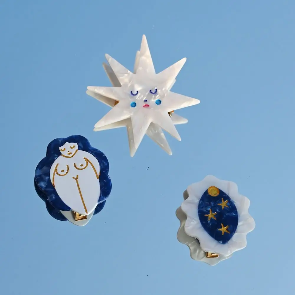 Jepit Rambut Model Bulan, Jepit Rambut Samping, Jepit Rambut Asetat, Jepit Rambut Wanita, Jepit Rambut Korea Model Duckbill, Jepit Rambut Model Jamur