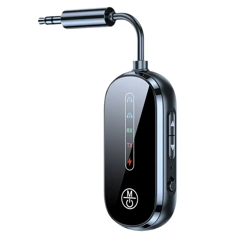 

TV Wireless Transmitter Car Transmitter Wireless 3.5mm 2-in-1 Digital Display Audio Converter For Computers Smartphones Tablets