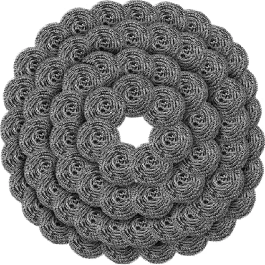 

40 Pcs Stainless Steel Scrubber Bulk Large Steel Wool Scrubber 50 Gram Stainless Scourers Sponges Scouring Pads for Cleaning Di