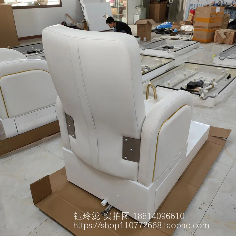 Detailing Pink Pedicure Chairs For Nails Salon Luxury Speciality Pedicure Chair Physiotherapy Sillon De Pedicura Furniture ZT50