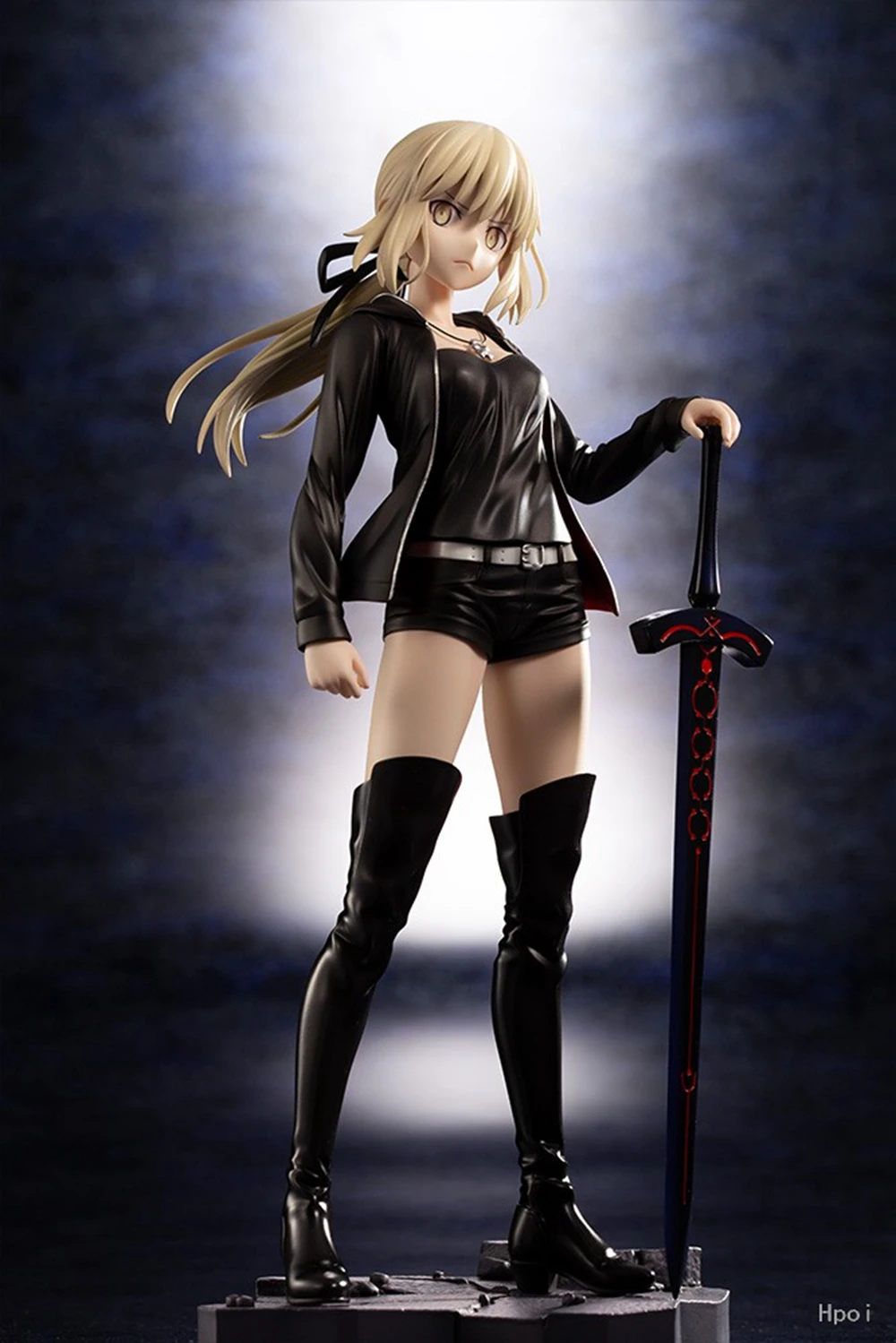 24cm Anime Schicksal/Großauftrag Altria Pendragon 1/7 Säbel figur stehendes Schwert Modell Spielzeug Geschenks ammlung Action figur PVC – Detail 3