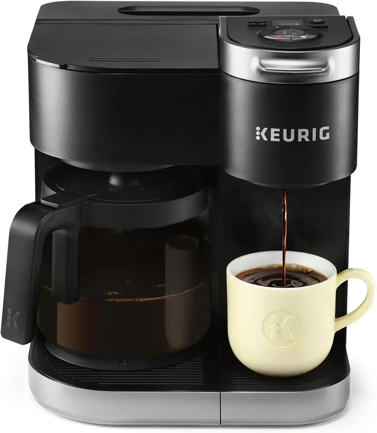 

Keurig K-Duo Single Serve K-Cup Pod & Carafe Coffee Maker, with Multiple Brew Sizes, 60oz Removable Reservoir, Programmable