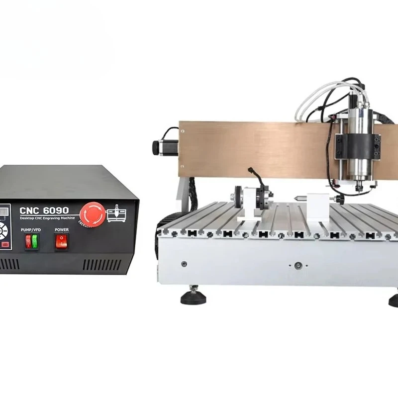 

6090 type numerical control milling machine water cooling spindle USB controller wood CNC router