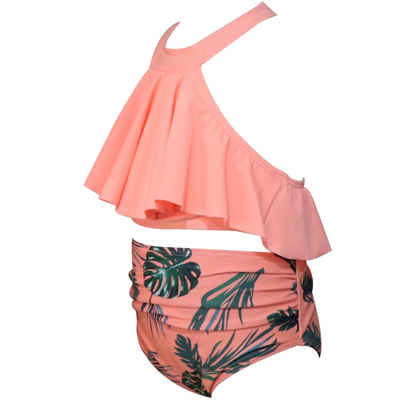 Family Matching Swimsuit Baby Girls Swimwear Women Swimsuit Kids Beachwear Outfits, If You Need 2pcs, Please Order 2pcs