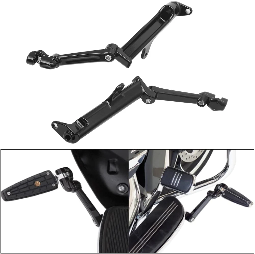 Motorcycle Frame Mounted Adjustable Highway Foot Peg Mounts For Harley Touring Electra Street Road Tri Glide Road King 2009-2021