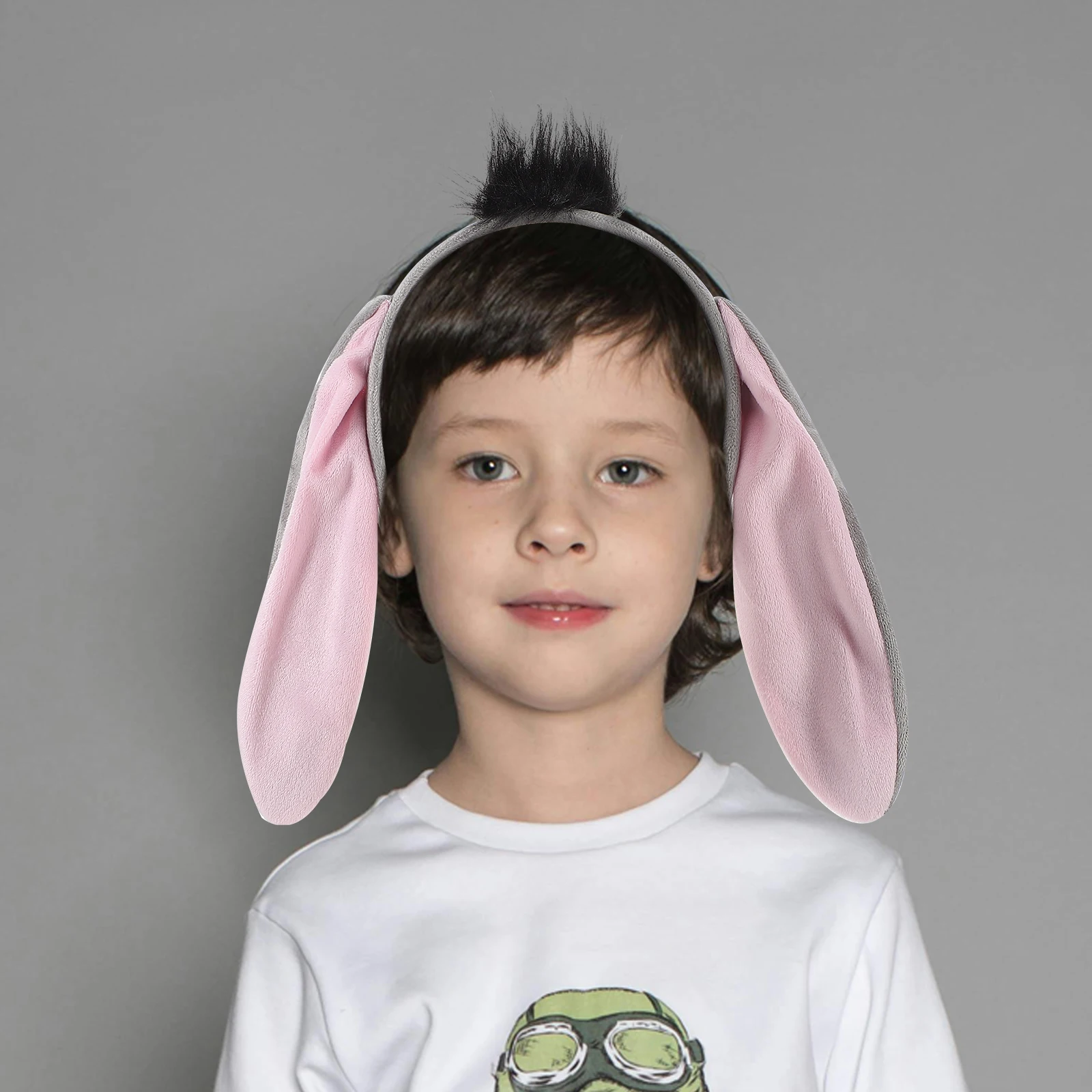 

Animal Hairband Headbands Grey Donkey Cute Performance Fabric Lightweight Comfortable Masquerade Farm Animal Costumes