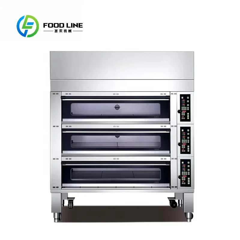 FL Commercial All Stainless Steel Bakery Equipment Corrosion Preventive Cookies Bread Toasters Cake Pizza Gas Oven Customized
