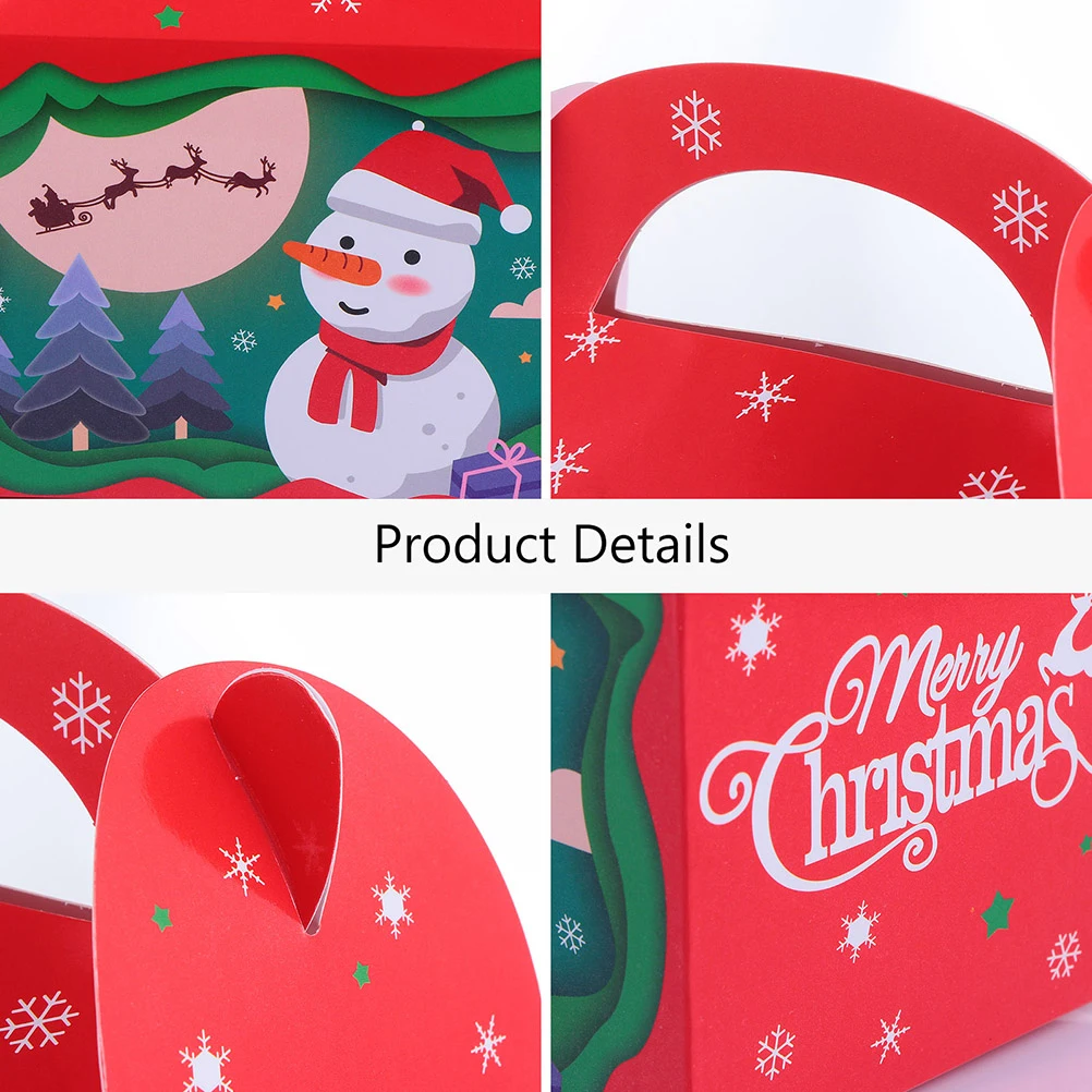 

24 Pcs Gift Box Romantic Biscuit Cases Storage Boxes Christmas Decors Xmas Candy