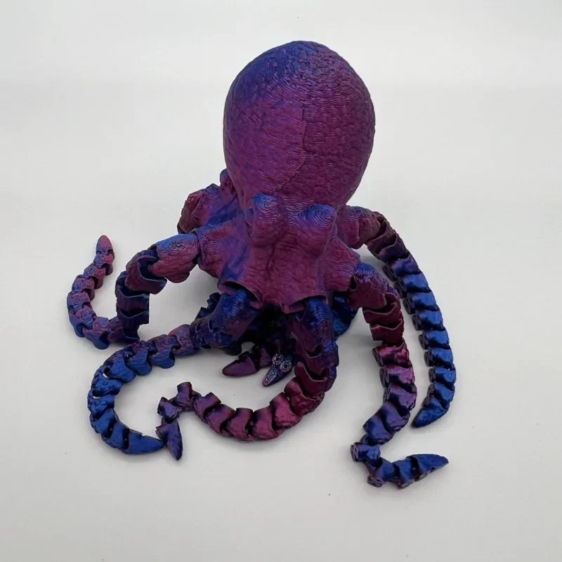 3D Printing Octopus Model Simulation Artifact Ornaments Free Swinging Movable Aquarium Aquascape Decorations Crafts Funny Gifts