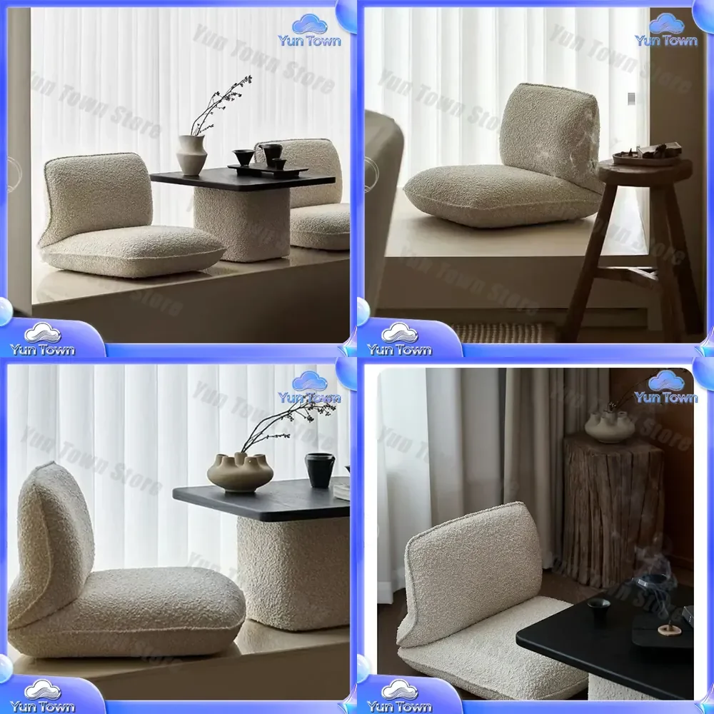 Small Square Coffee Table for Bedroom Living Room Bay Window Tatami Solid Wood Designer Table Chair Set for Modern Home Decor