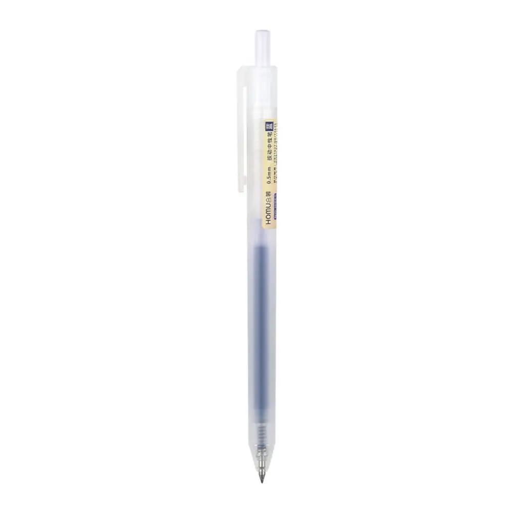 Simple Quick-drying Gel Pen Press Type 0.5mm Pen Tip Neutral Pen Black/Blue/Red Ink Signature Pens Student Test