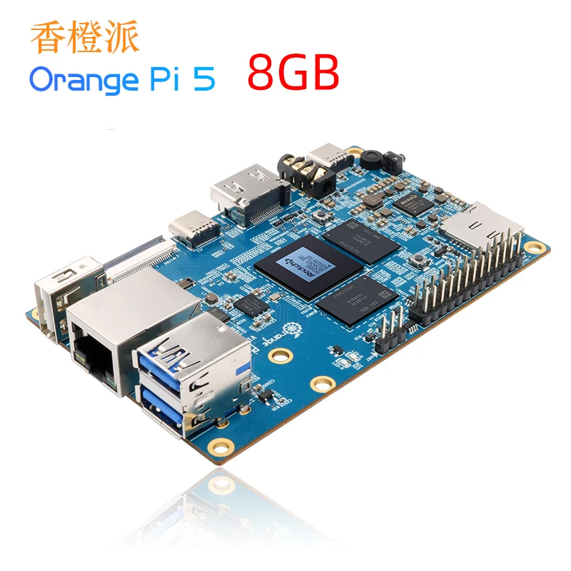 

Макетная плата Orange Pie Pi 5 8G, 8-ядерный процессор ARM64 bit 8K Gigabit Swiss core, микропроцессор RK3588S