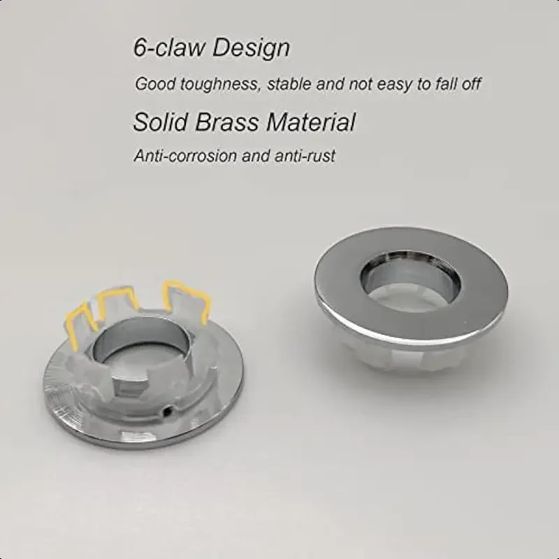 Copper overflow hole decorative cover, circular overflow cover for water trough holes, insert ring for bathroom faucet basin