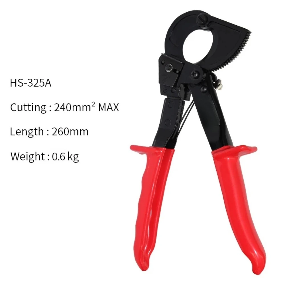 Tagliacavi a cricchetto, tagliacavi per impieghi gravosi per cavo in alluminio rame fino a 400mm ², utensile manuale per il taglio di fili a cricchetto