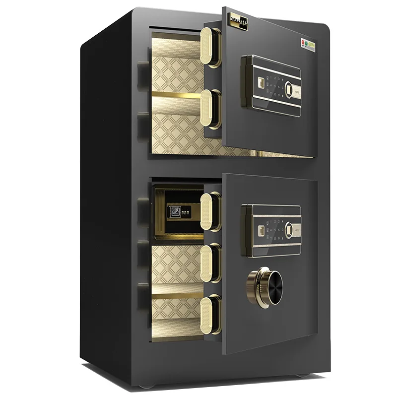 

Большой сейф, домашний противоугонный двухдверный сейф, офисный цельнометаллический пароль от отпечатков пальцев, интеллектуальный сейф