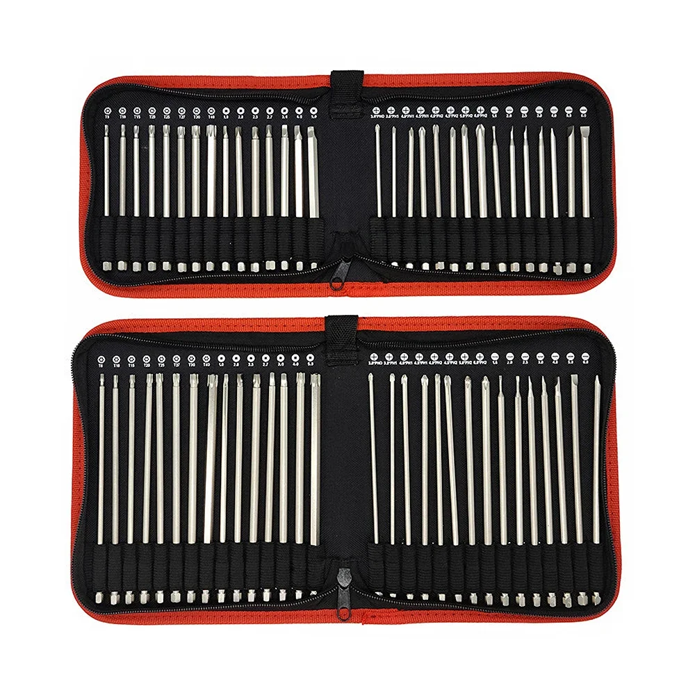 

30PCS/Set 100/150MM Extra Long S2 Steel Magnetic Screwdriver Bits Set 1/4 Inch Hex Shank Power Tools Slotted Cross Square Torx
