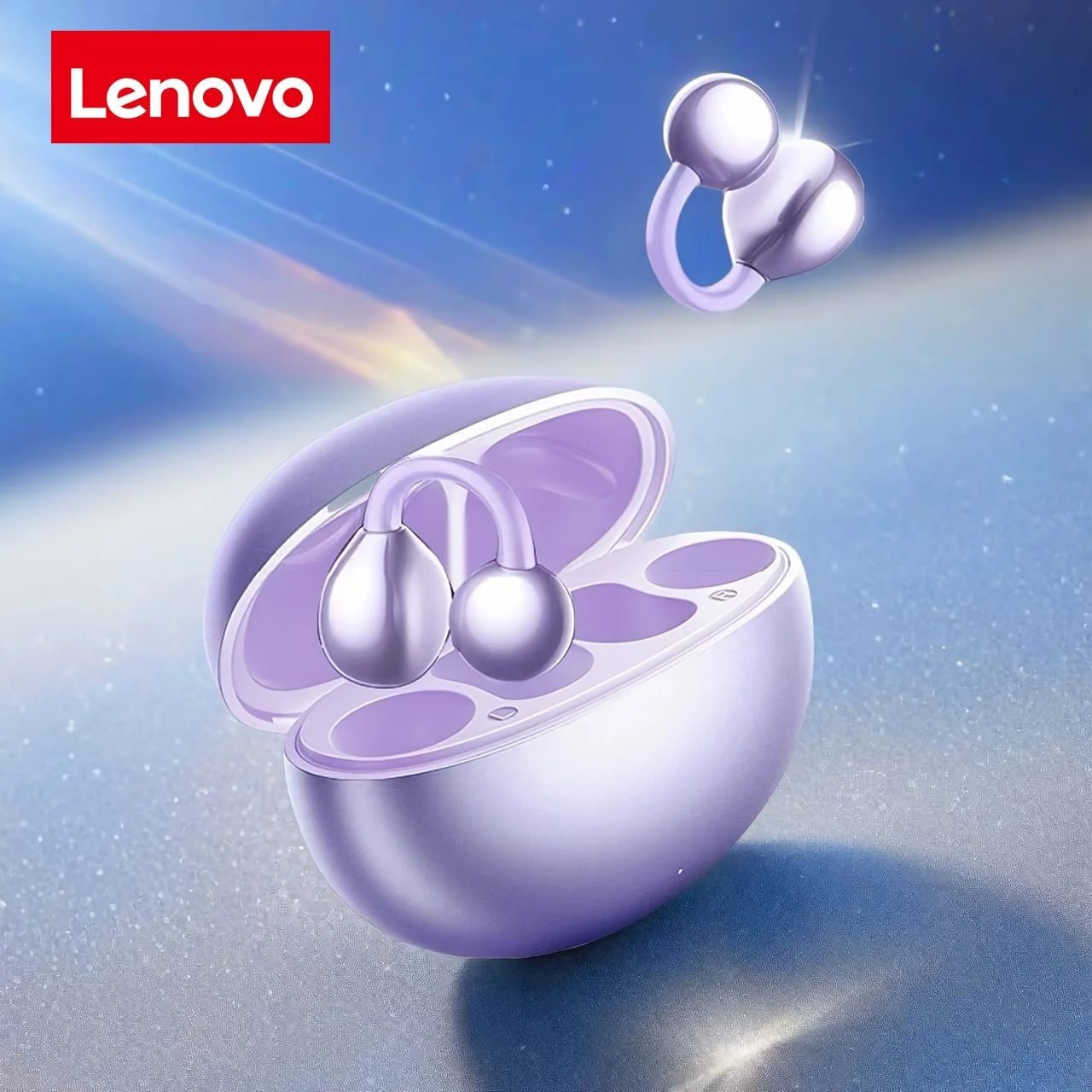 سماعات لينوفو المزودة بمشبك، سماعات بلوتوث لاسلكية عالية الجودة وبطارية طويلة، عمر مثالي لنمط الحياة الرياضية النشطة #1