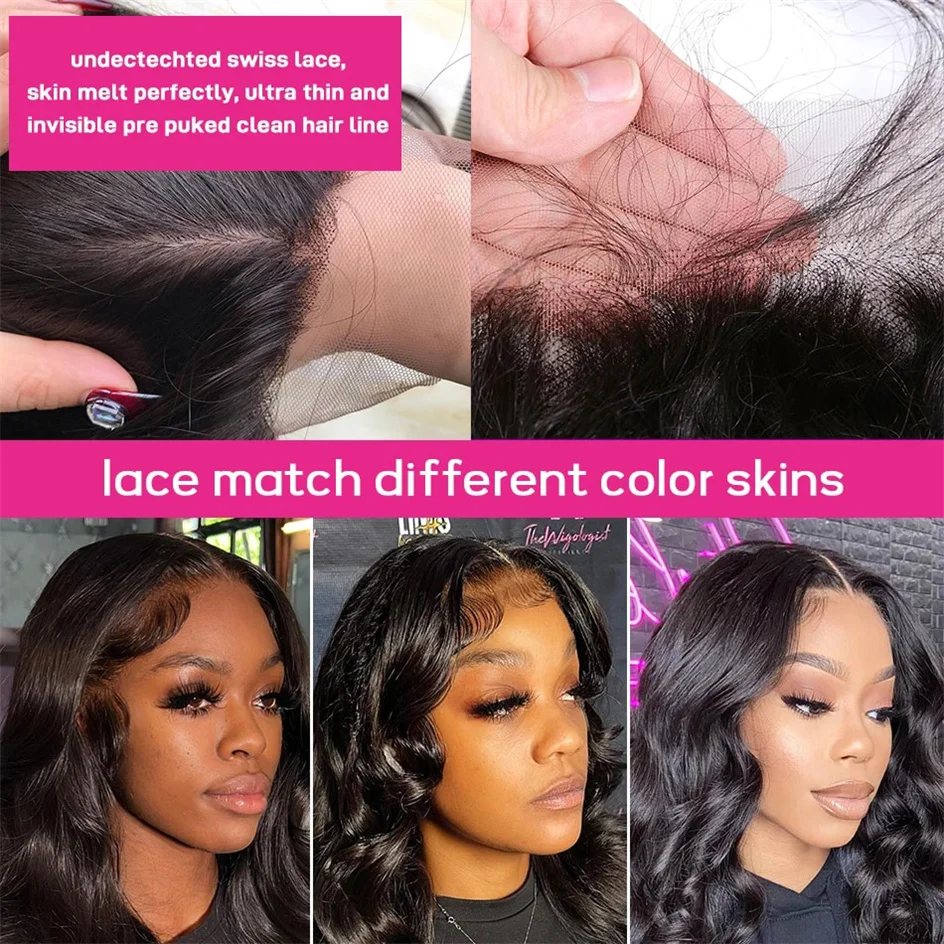 38-calowa peruka z koronkowym przodem Body Wave Hd Lace Wig 13x6 Human Hair For Woman Choice Brazilian Remy 13x4 Lace Front Wig