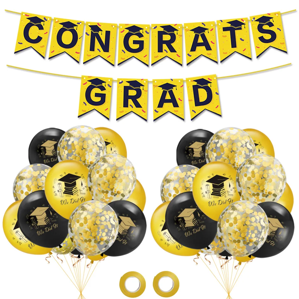 Graduation Party Decorations Kit Safe Recyclable and Not Easy to Fade for 2022 Grad Graduation Party